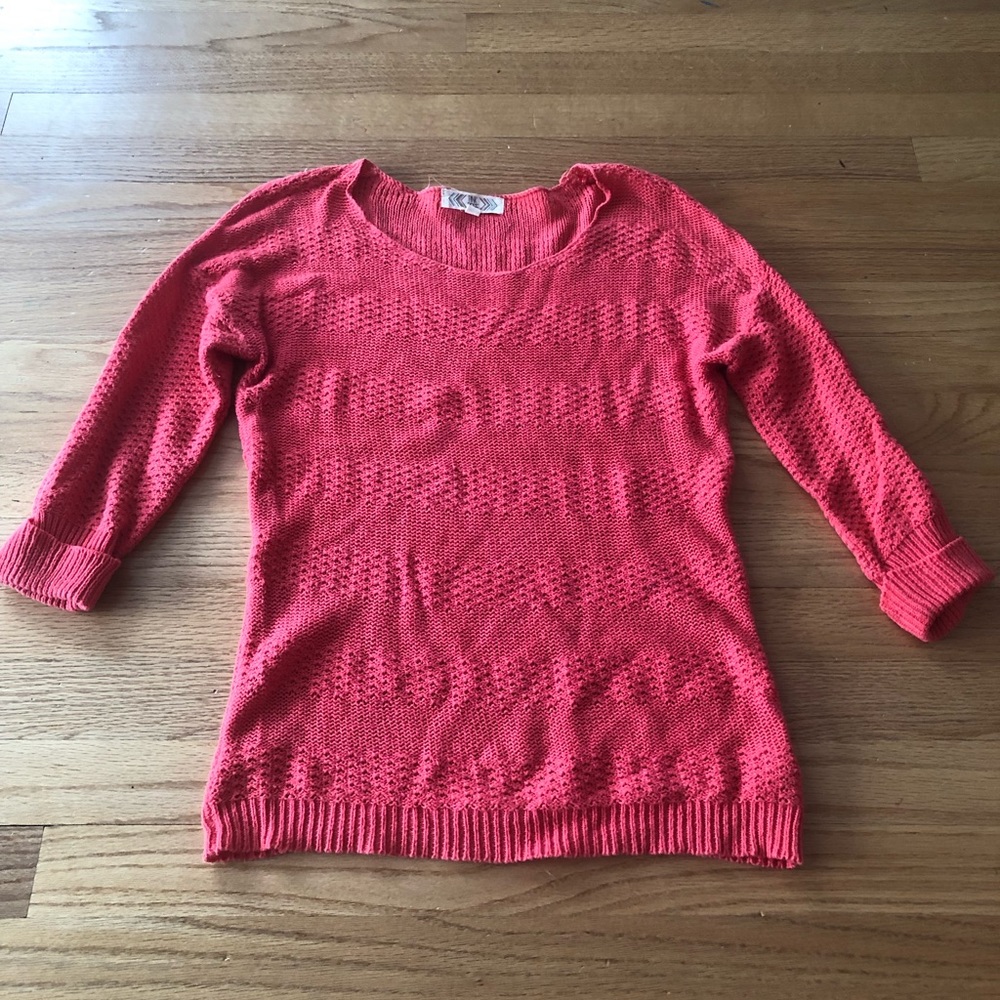 Coral sweater